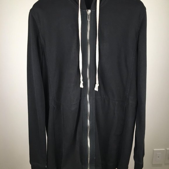 Rick Owens GLITTERS  F/W 17 black long zipper sweater - Picture 5 of 8